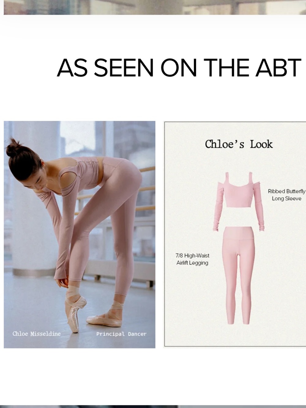EUC🌸ALO YOGA RARE BALLET PINK SET